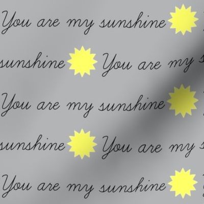 You Are My Sunshine Gray