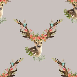 8" Woodland Dreams Deer - Taupe