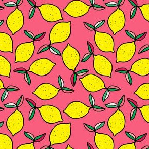 4" Summer Lemons - Bright Pink