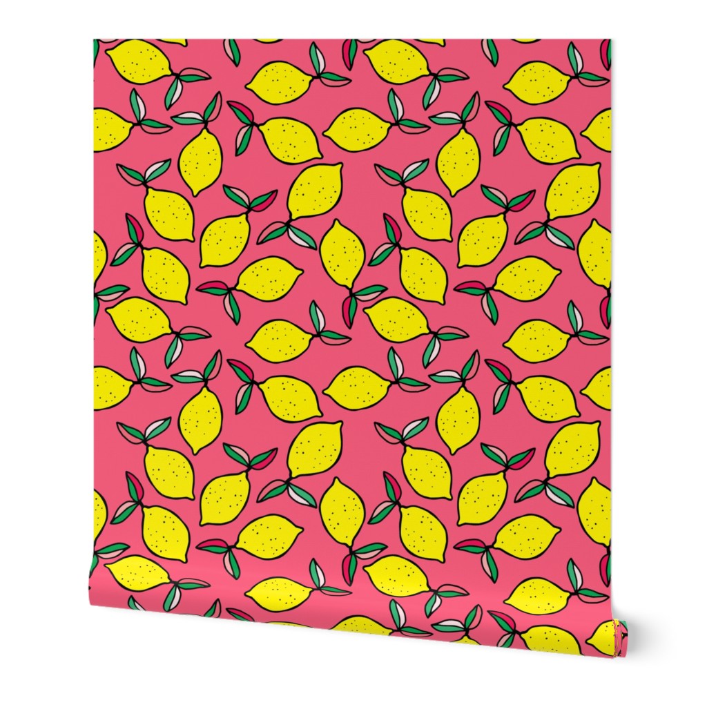 8" Summer Lemons - Bright Pink