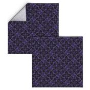 ★ SKULL PLAID ★ Black & Purple - Large Scale / Collection : Pirates Tessellations - Skull and Crossbones Prints