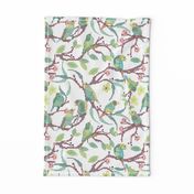 Forest Birds Cross Stitch daylight