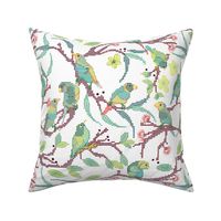 Forest Birds Cross Stitch daylight