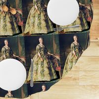 princesses green gowns ruffles hair buns baroque victorian beauty royal lace bows diamonds roses flowers ballgowns rococo portraits beautiful lady flowers floral jewelry woman elegant gothic lolita egl neoclassical  historical romantic 19th century 20th r