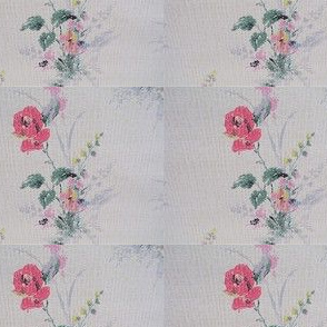 Papier peint vintage fleurs shabby chic vendu au mètre déco vintage France vintagefr