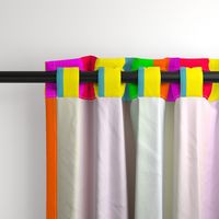 Neon Hawaiian Rainbow Cabana Stripes