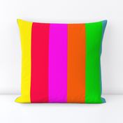 Neon Hawaiian Rainbow Cabana Stripes