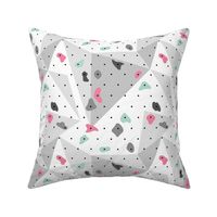 Climbing boulders bouldering gym abstract geometric grips patterns pink mint