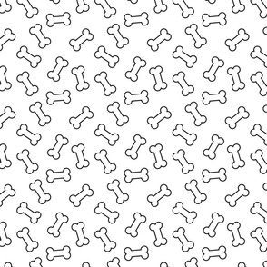 Bones pattern. Design for dogs apparel.