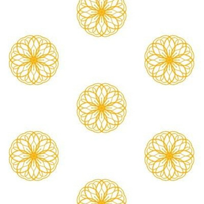 Golden Flower Buttons