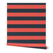 Red and black horizontal stripes. Coordinate. Geometric print. 