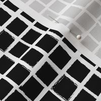black squares on white