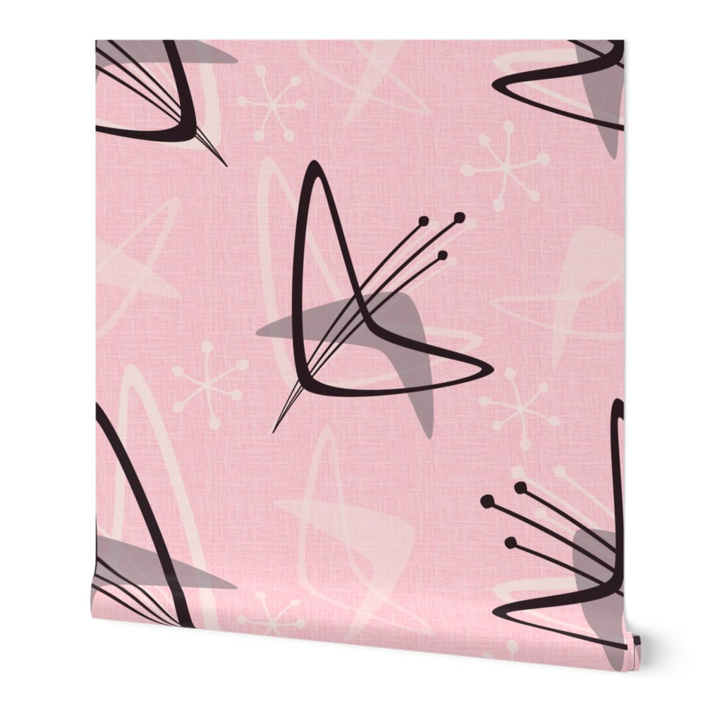Atomic Boomerangs on Textured Pink