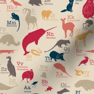 Obscure Animals Alphabet