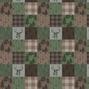 2.5” Rustic Buck - Camo Green and Brown