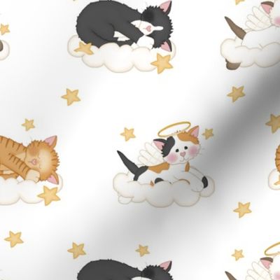 Angel Cat Kitten Cloud Star Nursery 