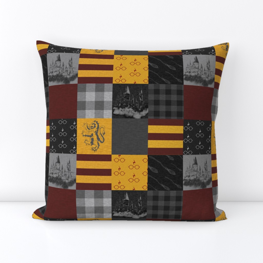3” Wizard Quilt - Burgandy And Gold