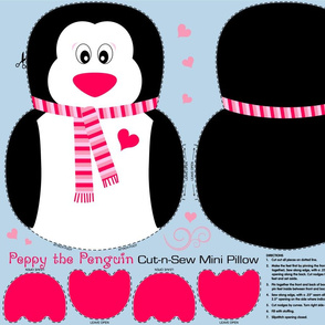 Penguin Valentine Collection Easy to Sew Stuffed Animal