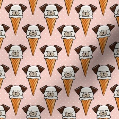 dog cones - icecream cones dogs - on pink 