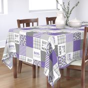 Purple Boy Mom - Wholecloth Cheater Quilt