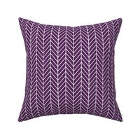 Plum Herringbone