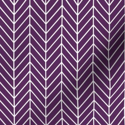 Plum Herringbone