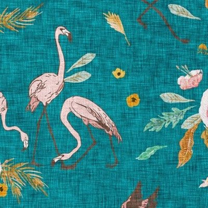 Paradisio  Flamingo (teal) MED