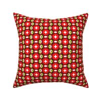 red Circle abstract polka dot pattern