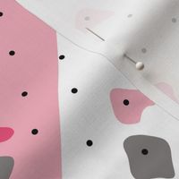 Climbing boulders bouldering gym abstract geometric grips patterns pink peach