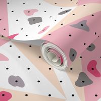 Climbing boulders bouldering gym abstract geometric grips patterns pink peach