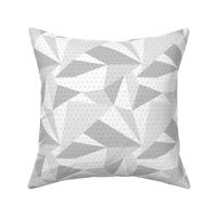 Climbing boulders bouldering gym abstract geometric triangles pattern soft gray