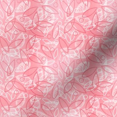 Sketchy Leaves (Pink)