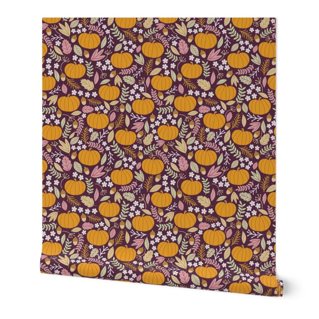 October-Plum purple pumpkin-medium