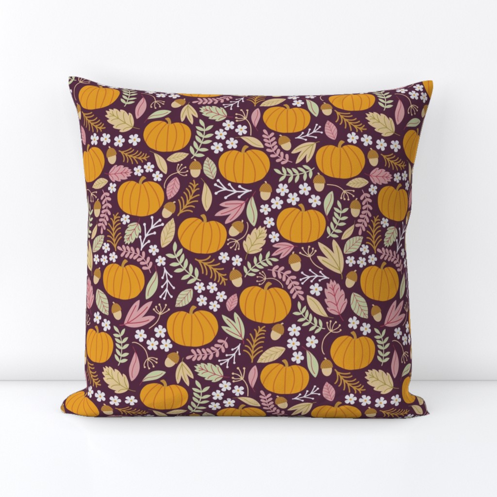 October-Plum purple pumpkin-medium