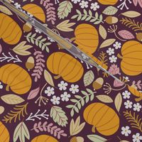 October-Plum purple pumpkin-medium