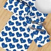 Blue Scandinavian Hearts