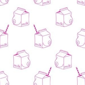 milk - monochrome -pink