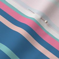 stripes (reflections in the water pink blue)  