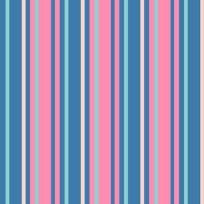 stripes (reflections in the water pink blue)  