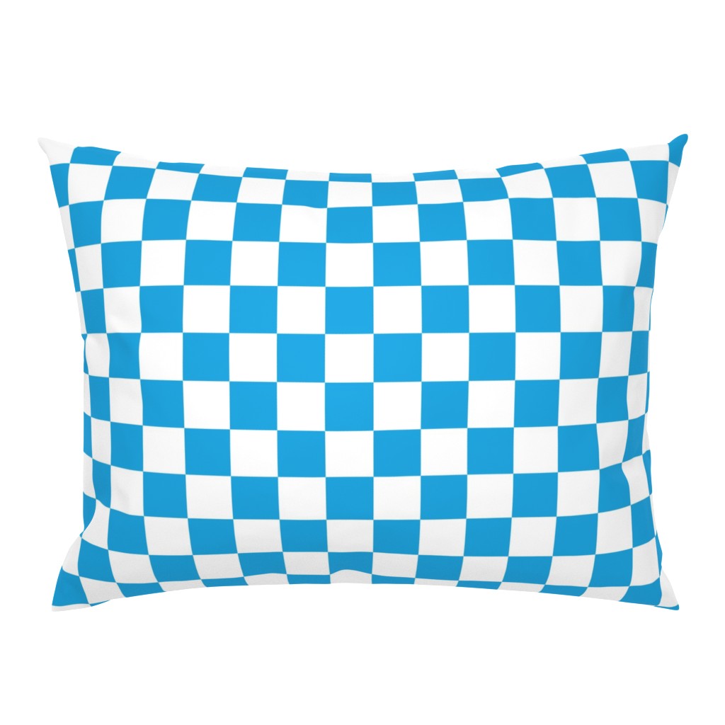 Oktoberfest Bavarian Blue and White Checkerboard