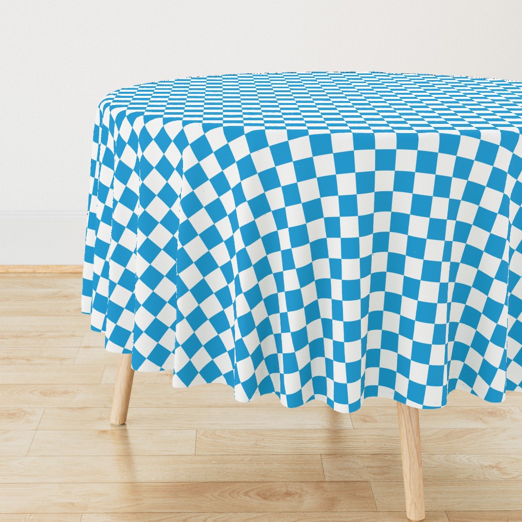 Oktoberfest Bavarian Blue and White Checkerboard