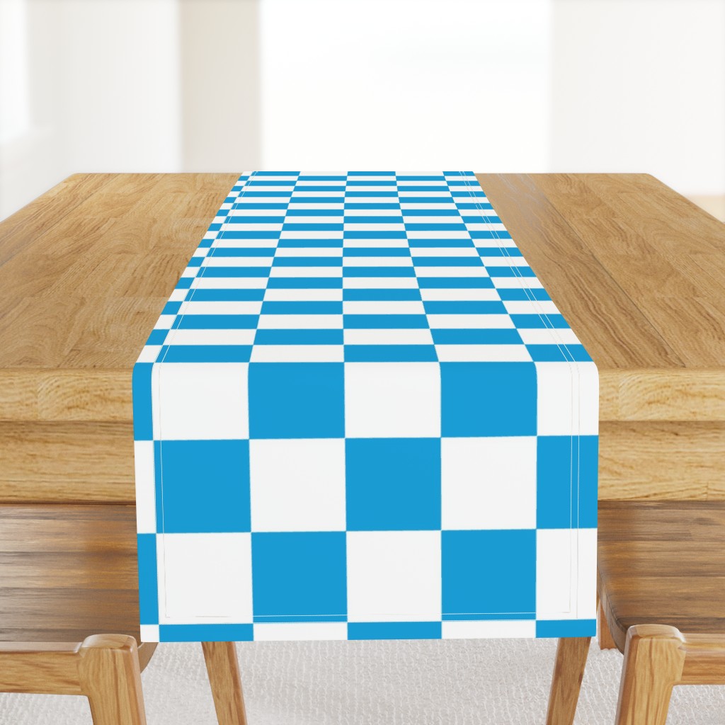 Oktoberfest Bavarian Large Blue and White Checkerboard