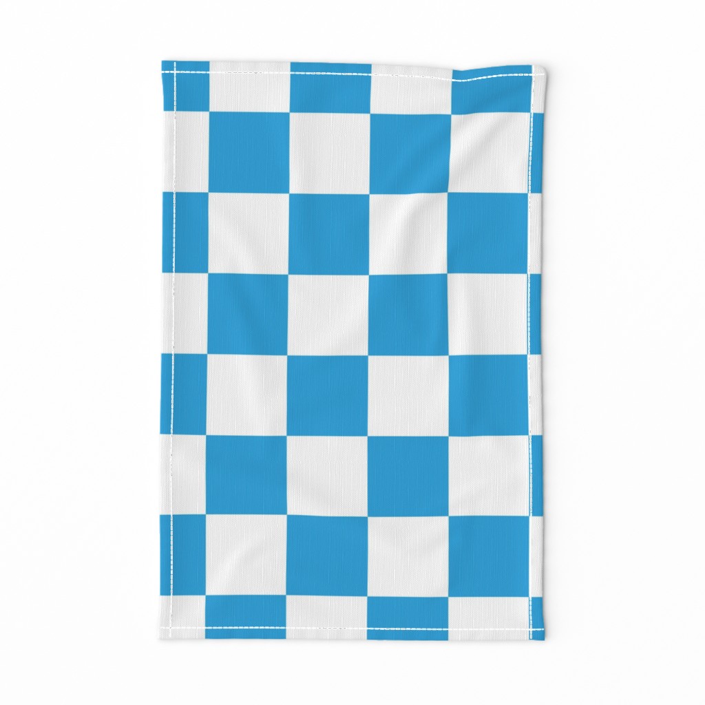 Oktoberfest Bavarian Large Blue and White Checkerboard