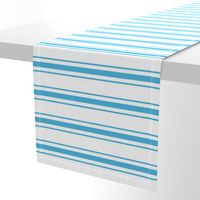 Oktoberfest Bavarian Blue and White Large Mattress Ticking Stripes