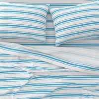 Oktoberfest Bavarian Blue and White Large Mattress Ticking Stripes