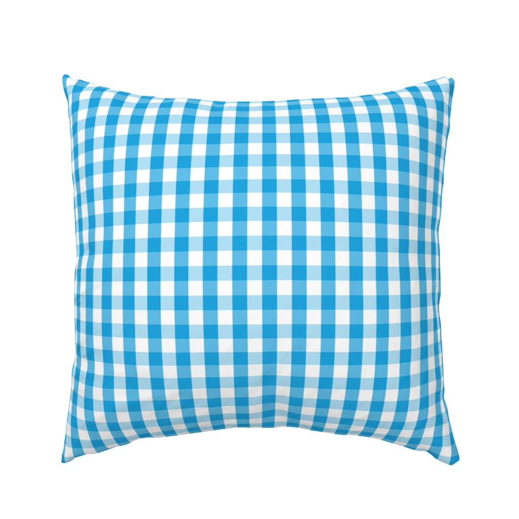 Oktoberfest Bavarian Blue and White Gingham Check