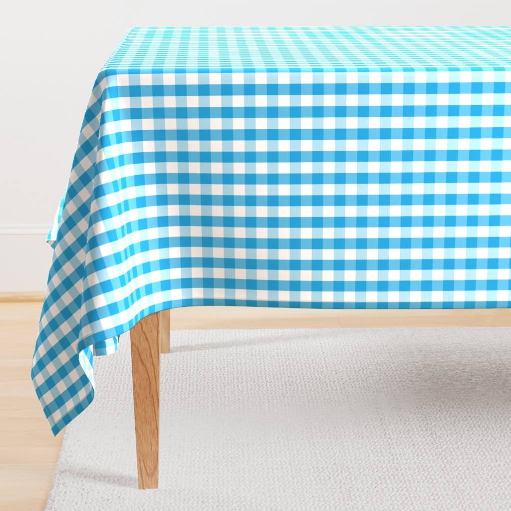 Oktoberfest Bavarian Blue and White Gingham Check