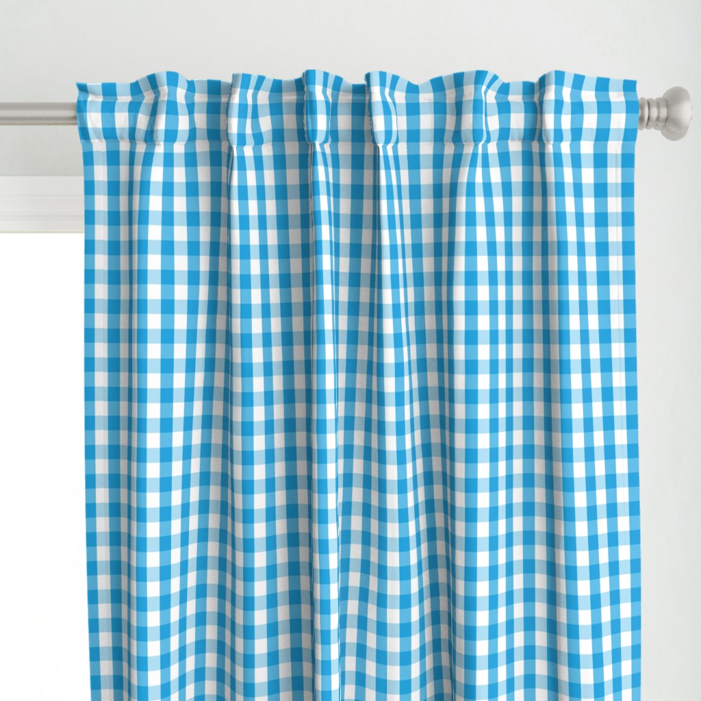 Oktoberfest Bavarian Blue and White Gingham Check