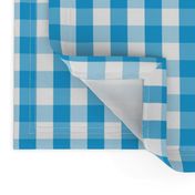 Oktoberfest Bavarian Blue and White Gingham Check