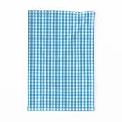 Oktoberfest Bavarian Blue and White Small Gingham Check